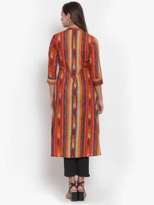Indibelle Multicolor printed cotton kurtas-and-kurtis 2