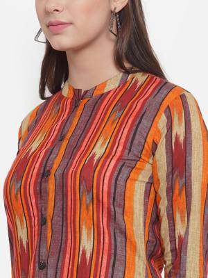 Indibelle Multicolor printed cotton kurtas-and-kurtis 5