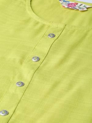 Lemon plain liva ethnic-kurtis 5