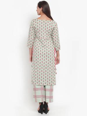 Green printed cotton kurtas-and-kurtis 2