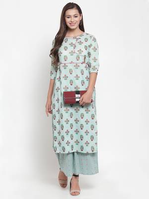 Green printed cotton kurtas-and-kurtis 4