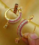 Gold diamond earrings