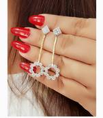 Gold diamond earrings