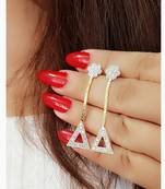 Gold diamond earrings