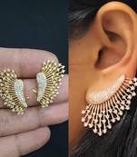 Gold diamond earrings