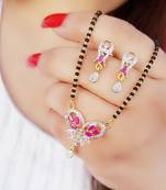 Gold diamond mangalsutra