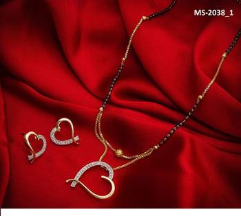 Gold diamond mangalsutra 1