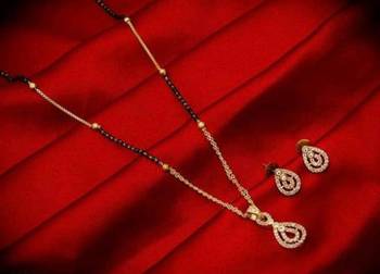 Gold diamond mangalsutra 1