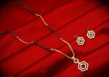 Gold diamond mangalsutra 1