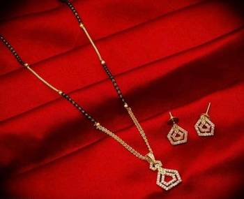 Gold diamond mangalsutra 1