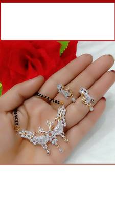 Gold diamond mangalsutra 1