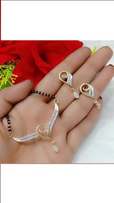 Gold diamond mangalsutra 1