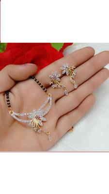 Gold diamond mangalsutra 1