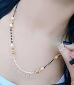 Gold diamond mangalsutra