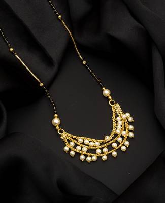 Gold diamond mangalsutra 1