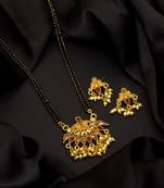 Gold diamond mangalsutra