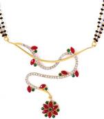 Gold diamond mangalsutra