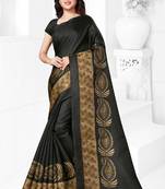 Dark pink hand woven cotton saree with blouse
