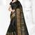 Dark pink hand woven cotton saree with blouse