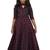 Kids Maroon Long Leatest Design Down For Girls
