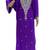 light purple georgette moroccan islamic dubai kaftan farasha zari and stone work dress