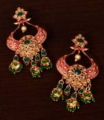 Kundan and Stone Embellished Designer Danglers for Wedding 217EDS251