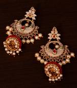 Kundan and Stone Embellished Designer Danglers for Wedding 217EDS254