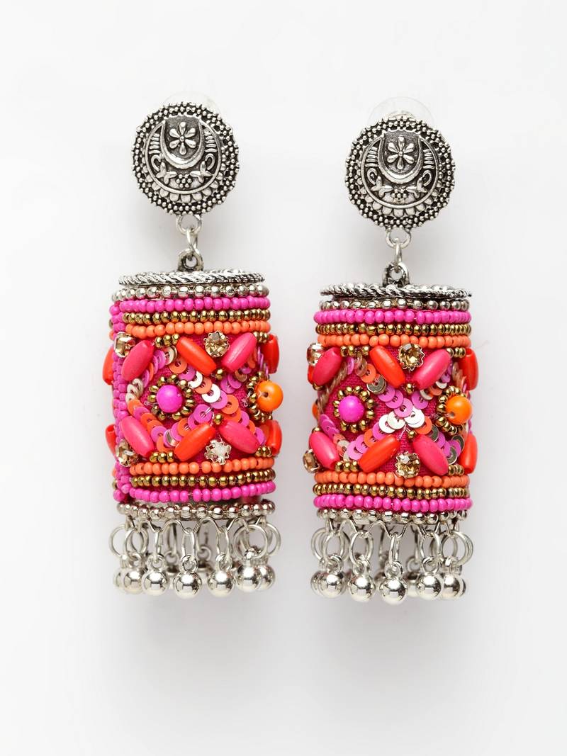 Pink earrings