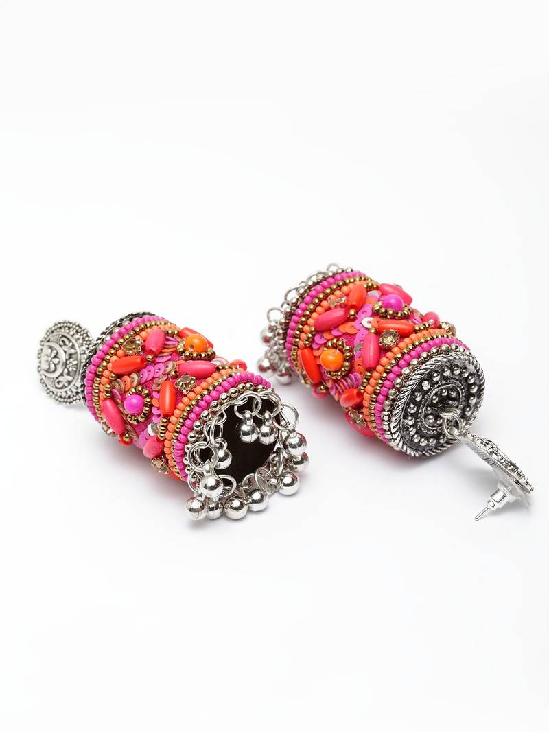 Pink earrings