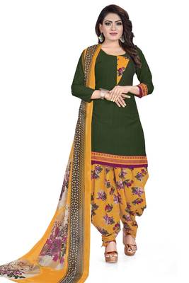 Green printed lawn salwar 1