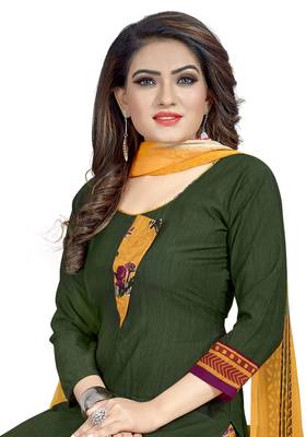 Green printed lawn salwar 2