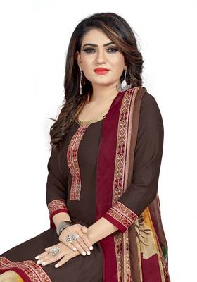 Coffee printed lawn salwar 2