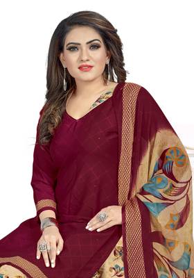 Red printed lawn salwar 2