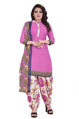 Pink printed lawn salwar 1