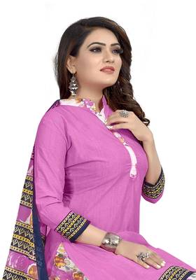 Pink printed lawn salwar 2