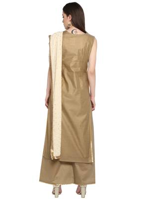 Brown printed chanderi salwar 3
