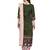 Olive printed art silk salwar