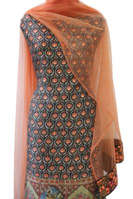 Modal Cotton Silk Print Unstitched Suit Fabric 4
