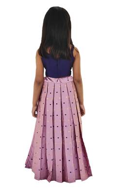 Kids Blue And Pink Lehenga Choli 2