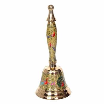 Brass Hand Held Musical Puja Bell 2