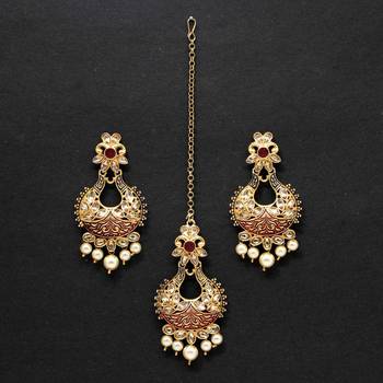 Maroon Danglers Drops 1