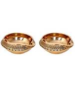 Brass Kuber Deepak (Diya Oil Lamp) for Puja Home Decor