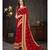 Red Embroidered Art Silk saree with blouse