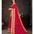 Red Embroidered Art Silk saree with blouse
