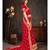 Red Embroidered Art Silk saree with blouse