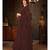 Brown Plain Georgette saree with blouse