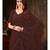 Brown Plain Georgette saree with blouse
