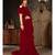 Maroon Plain Georgette saree with blouse