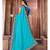 Blue Embroidered Art Silk saree with blouse