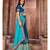 Blue Embroidered Art Silk saree with blouse